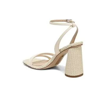 Sam Edelman Women's Kia Heeled Sandal Porcelain 6 Medium