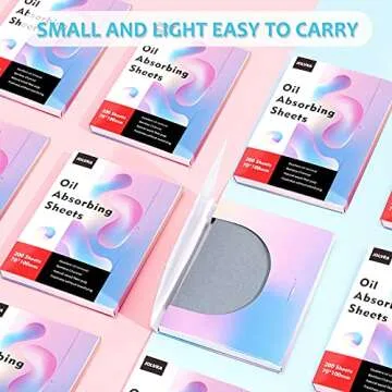 JOLVKA Oil Absorbing Sheets Film (200 Sheets), Oil Control Blotting Paper, Bamboo Charcoal, Gentle Touch for the Skin, Clean Of Excess Facial oil…