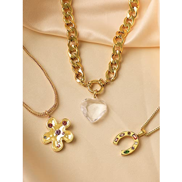 OJERRY Cute Summer Essentials Lucky Horseshoe Pendant Cool Horse Necklaces Jewelry Accessories Coolest Romantic Gifts for Women Country Her Trendy Stuff