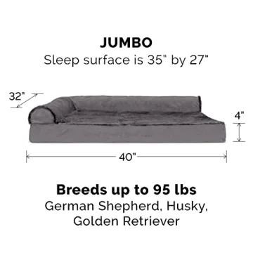 Furhaven Large Orthopedic Dog Bed - Jumbo/XL Plush