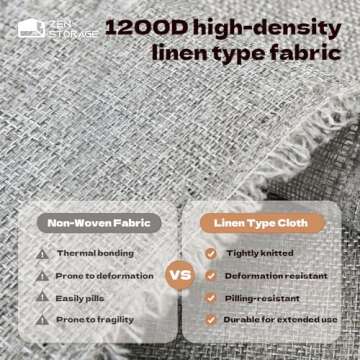 4Pack Sheet Storage Organizer (King & Queen Size) with handle, Foldable Sheet Set Organizer for Linen Closet, Sheet Organizer for Blanket, Coverlet and Towel, Grey