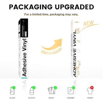 HTVRONT White Permanent Vinyl Roll for Cricut Crafting 12" x 14 FT