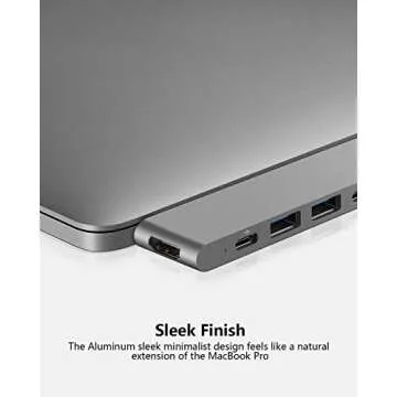 Purgo USB C Hub for MacBook Pro 13 M2 Air 2022/2021-2018, MacBook Adapter with 4K HDMI, 100W PD, 40Gbps TB3 5K@60Hz, USB-C, 2 USB 3.0 and SD/Micro Card Readers