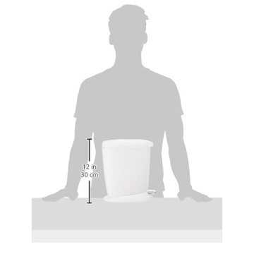 simplehuman Compact Round Trash Can 1.6 Gallon for Small Spaces