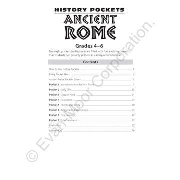 History Pockets Ancient Rome Fun Learning Resource