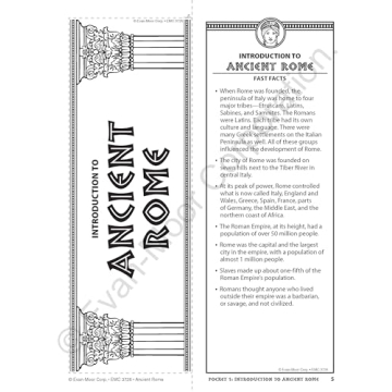 History Pockets Ancient Rome Fun Learning Resource