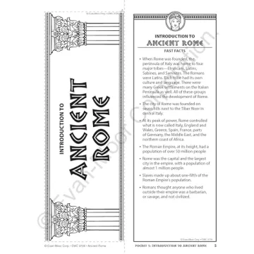 History Pockets Ancient Rome Fun Learning Resource