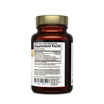 Premium Kinoko Gold AHCC Supplement–500mg of AHCC per Capsule–Supports Immune Health, Liver Function, Maintains Natural Killer Cell Activity & Enhances Cytokine Production–30 Veggie Capsules