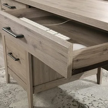 Sauder Summit Station Executive Desk with Storage & Style