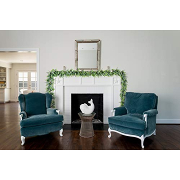 DREATIVE CO 9.2ft Eucalyptus Garland - Elegant Faux Greenery