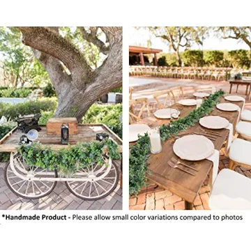 DREATIVE CO 9.2ft Eucalyptus Garland - Elegant Faux Greenery