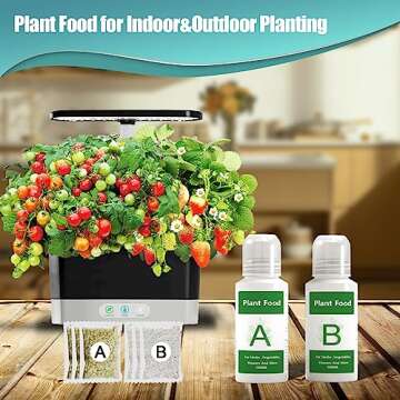 Hydroponics Nutrients for Aerogarden(800ml in Total), Plant Food A & B Hydroponics Supplies, Indoor ...