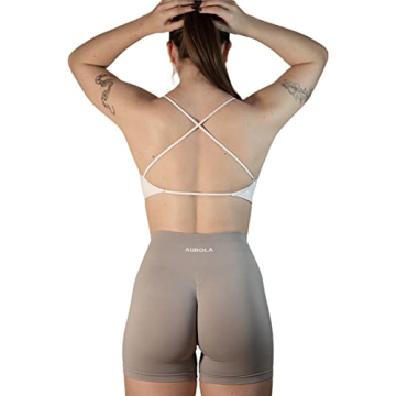 AUROLA Mars Backless Sports Bra Light Support Yoga Gym