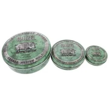 REUZEL Green Pomade Grease, Medium Hold, 4 oz.
