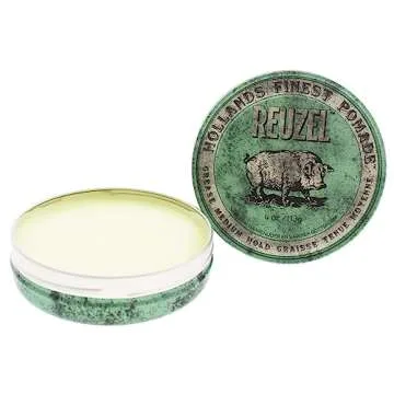 REUZEL Green Pomade Grease, Medium Hold, 4 oz.