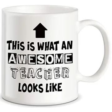 Classic Mugs Teacher Appreciation Gifts What An Awesome Teacher Looks Like for Classroom Teaching De...
