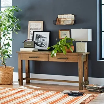 Amazon Brand – Stone & Beam Ferndale Rustic Console Table, 63"W, Sandstone