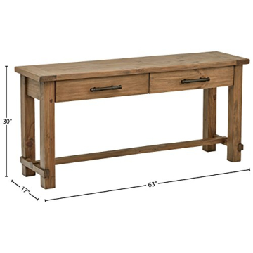 Amazon Brand – Stone & Beam Ferndale Rustic Console Table, 63"W, Sandstone