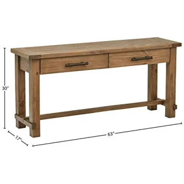 Amazon Brand – Stone & Beam Ferndale Rustic Console Table, 63"W, Sandstone