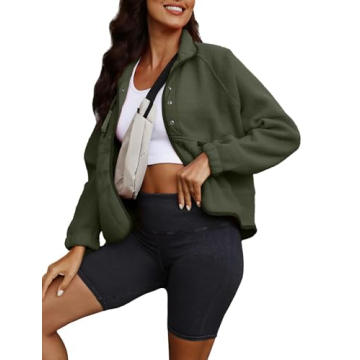 ReachMe Warm Sherpa Jacket for Women, Cozy & Stylish