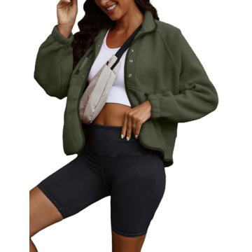 ReachMe Warm Sherpa Jacket for Women, Cozy & Stylish