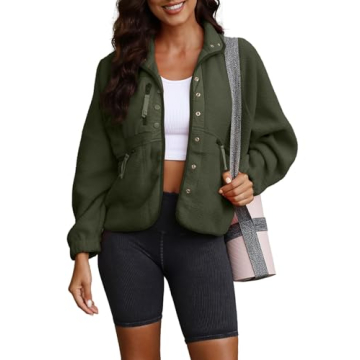 ReachMe Warm Sherpa Jacket for Women, Cozy & Stylish