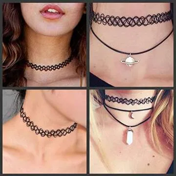 BodyJ4You 12PC Vintage Tattoo Choker Necklaces Set