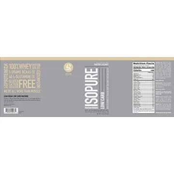 Isopure Low Carb Whey Isolate, 25g Protein, Toasted Coconut