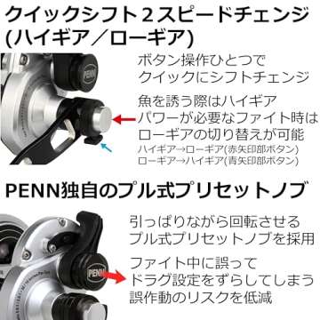 Fathom II Lever Drag 2 Speed - 25NLD2 CV Reel BX