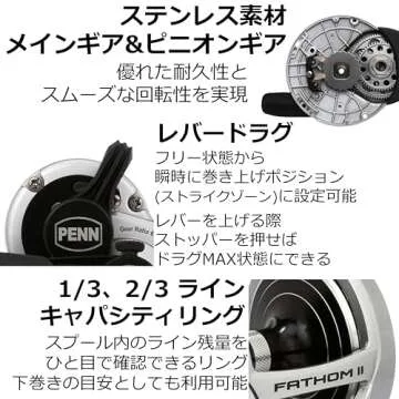 Fathom II 25NLD2 CV Reel for Tuna Fishing Excellence