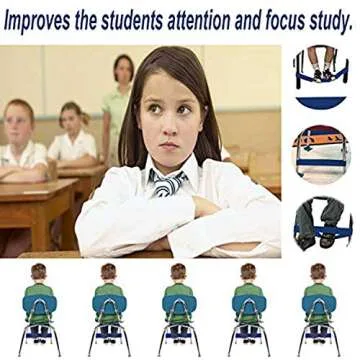 Chair Bands for Kids with Fidgety Feet, Alternative Seating in Classrooms, for Kids with Sensory ADH...