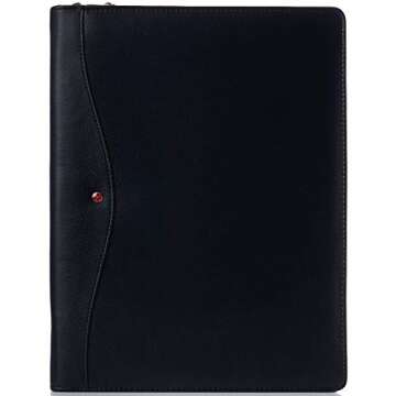 Alpine Swiss Genuine Leather Portfolio - Stylish & Functional Business Case