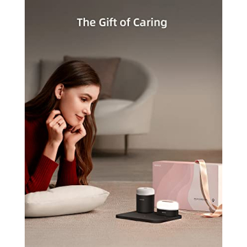 EZVALO 3-in-1 Charger Station with Night Light and Speaker