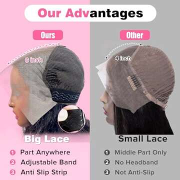 TOYERE 30 Inch Deep Wave Lace Front Wigs Human Hair 200 Density 13x6 HD Transparent Lace Frontal Deep Wave Wig Human Hair Pre Plucked with Baby Hair Glueless Deep Curly Wigs for Women