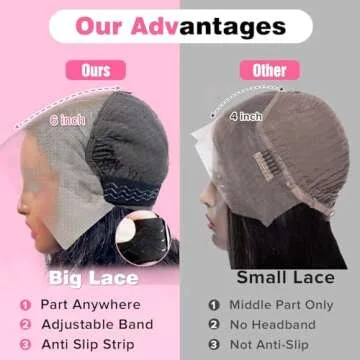 TOYERE 30 Inch Deep Wave Lace Front Wigs Human Hair 200 Density 13x6 HD Transparent Lace Frontal Deep Wave Wig Human Hair Pre Plucked with Baby Hair Glueless Deep Curly Wigs for Women