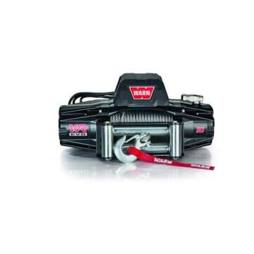 WARN 103252 VR EVO 10 Electric 12V DC Winch with Steel Cable Wire Rope: 3/8" Diameter x 90' Length, 5 Ton (10,000 lb) Pulling Capacity