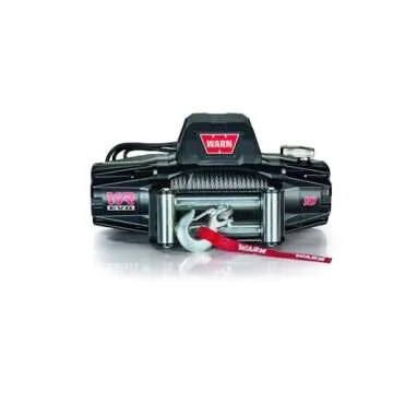 WARN 103252 VR EVO 10 Electric 12V DC Winch with Steel Cable Wire Rope: 3/8" Diameter x 90' Length, 5 Ton (10,000 lb) Pulling Capacity