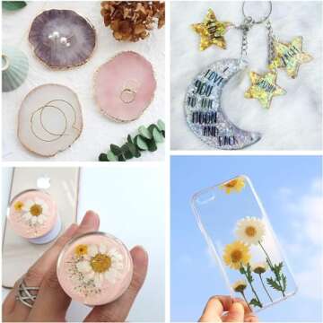 Epoxy Resin, 64OZ Resin Kit, Epoxy Resin Crystal Clear, Not Yellowing and No Bubble Self Leveling Easy Mix 1:1 Casting & Coating for DIY Jewelry Making of The Art Resin & Epoxy Resin (64oz)