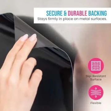 Cinch! 12x8-Inch Fridge Magnetic Whiteboard with 4 Neon Markers and Eraser - Magnetic Refrigerator Dry Erase Board Organizer - Strong Magnetic Backing for Easy Organization of Notes, Lists, and Plans