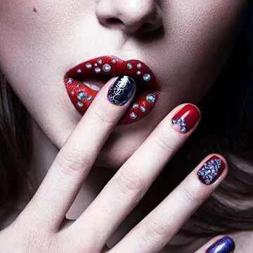 Bememo 3456 Pcs Crystals Diamond Rhinestones AB Clear Flat Back Round Gems Flatback Glass Mixed Size Crystals Gems for Crafts Clothes Shoes Makeup Bags Decor, 6 Sizes(Amethyst)