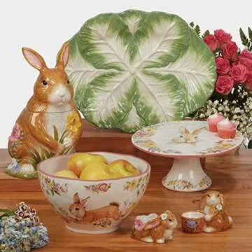 Easter Garden Oval Platter by Certified International, 17" x 12.5"