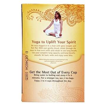 Yogi Sweet Tangerine Positive Energy, 16 Tea Bags, Packaging May Vary (Pack of 1)