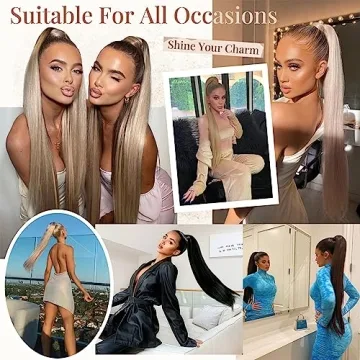 FLUFYMOOZ 36 Inch Ponytail Extension for Instant Style Upgrade