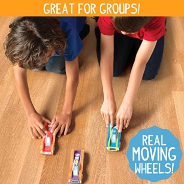 Build & Paint Your Own Wooden Cars Craft Kit for Kids
