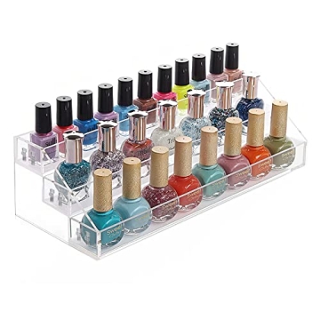 MineSign Nail Polish Holder Organizer - Stylish Acrylic Tray Display
