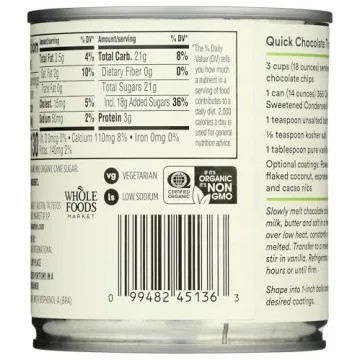 Organic Sweetened Condensed Milk for Desserts and More