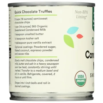 Organic Sweetened Condensed Milk for Desserts and More