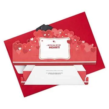 Hallmark Paper Wonder Valentine's Day Pop Up Card with Sound and Motion (Dog) for Anniversary, Romantic Birthday, Love