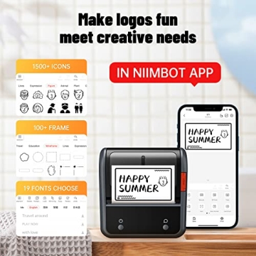 NIIMBOT B3S Thermal Label Maker - Compact and Bluetooth Enabled