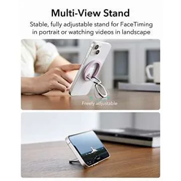 ESR Magnetic Phone Ring Holder in Pastel Pink for iPhones